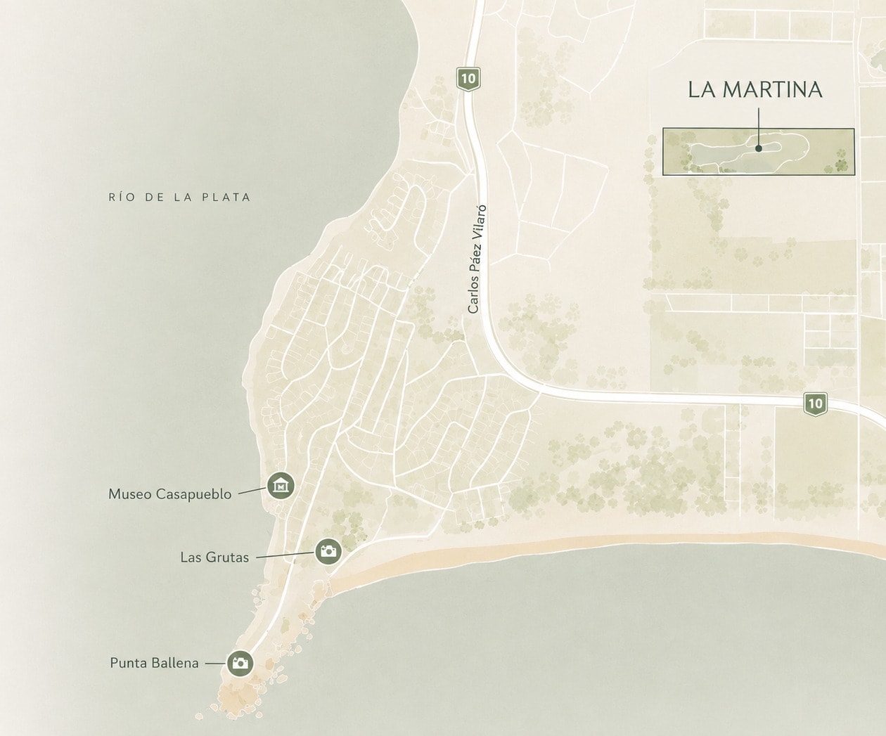 Ubicación de La Martina