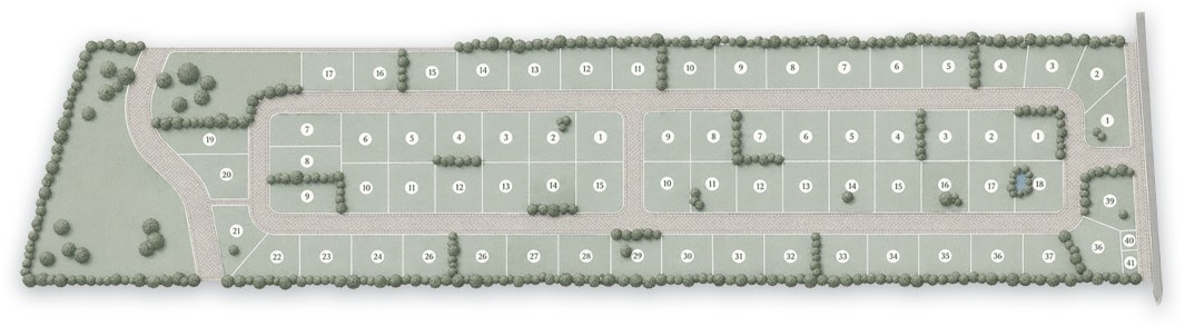Plano de lotes de La Martina